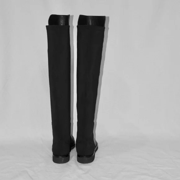 AGL Panelled Knee-high Boots In Black NWOT - Picture 3 of 8